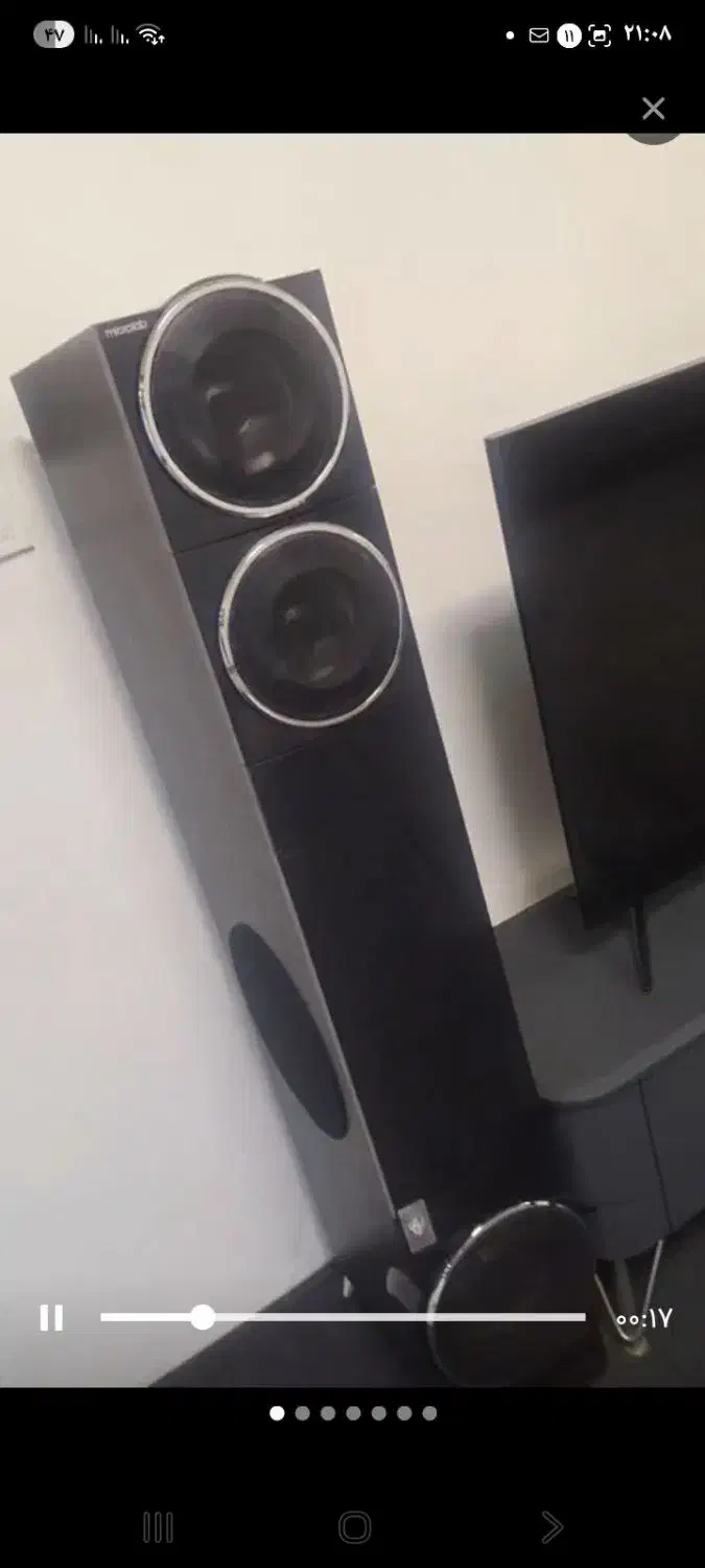 اسپیکر میکروب پالادیو  وگاما  چراغدار|سیستم صوتی خانگی|قم, شهرک امام حسن|دیوار