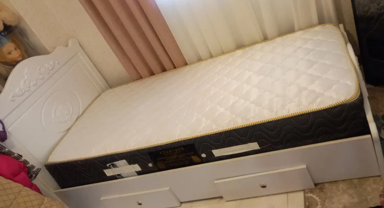 تخت خواب با تشک یک نفره اکبند|تخت و سرویس خواب|رشت, جهاد|دیوار