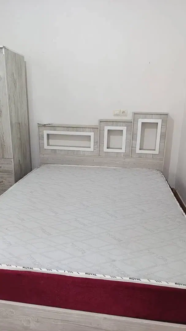 تخته خواب و دراور و کمد|تخت و سرویس خواب|جره و بالاده, |دیوار