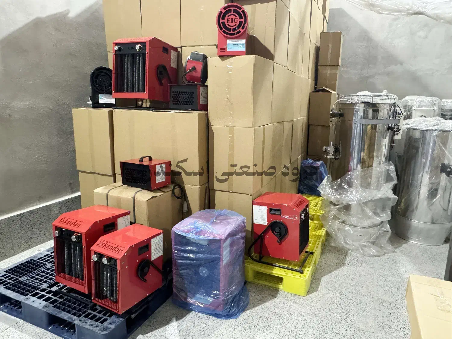 هیتر بخاری 9 کیلووات برقی 3 فاز سالن کارگاه گلخانه|بخاری، هیتر، شومینه|کرمان, |دیوار