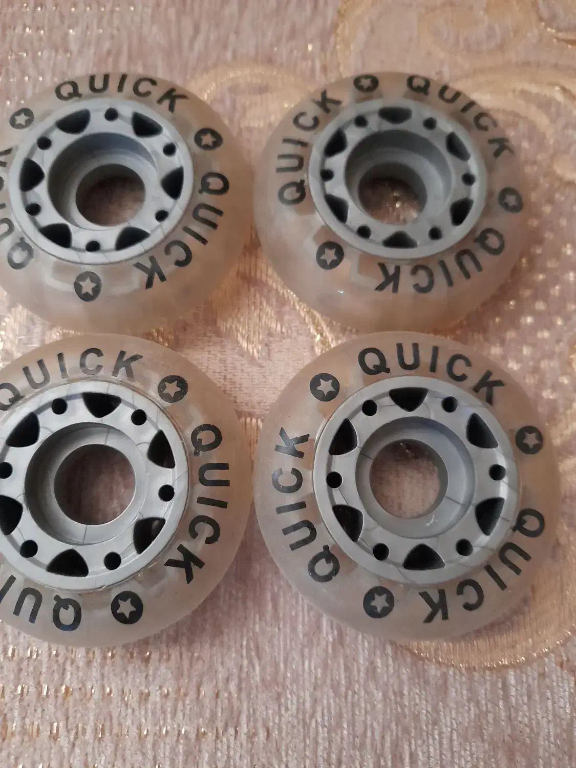 پک ۴عددی چرخ تمام ژله ای quick|دوچرخه، اسکیت، اسکوتر|گرمدره, |دیوار