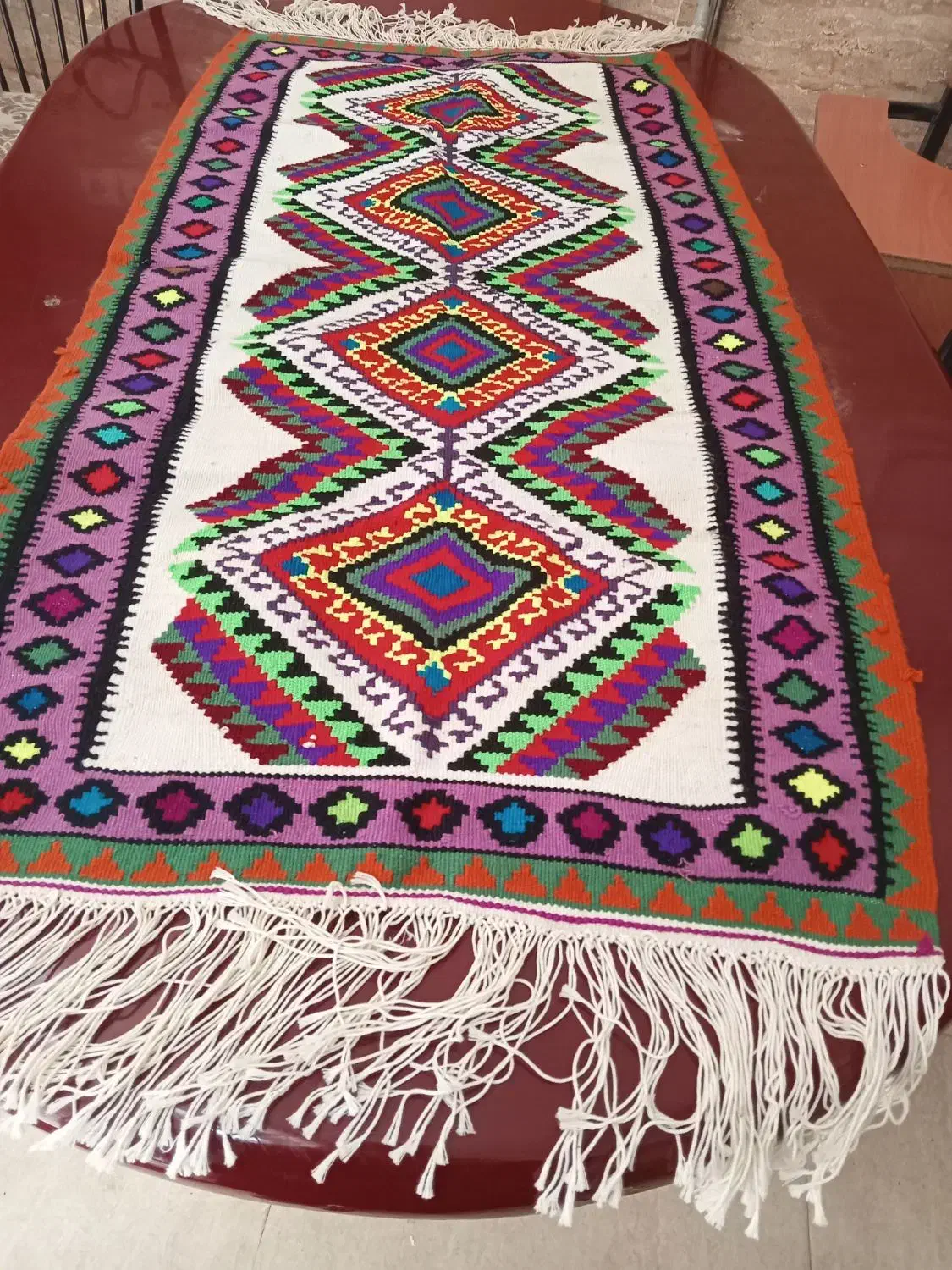گلیم دستبافت سنتی نوی نو|گلیم، جاجیم، گبه|قائم‌شهر, |دیوار