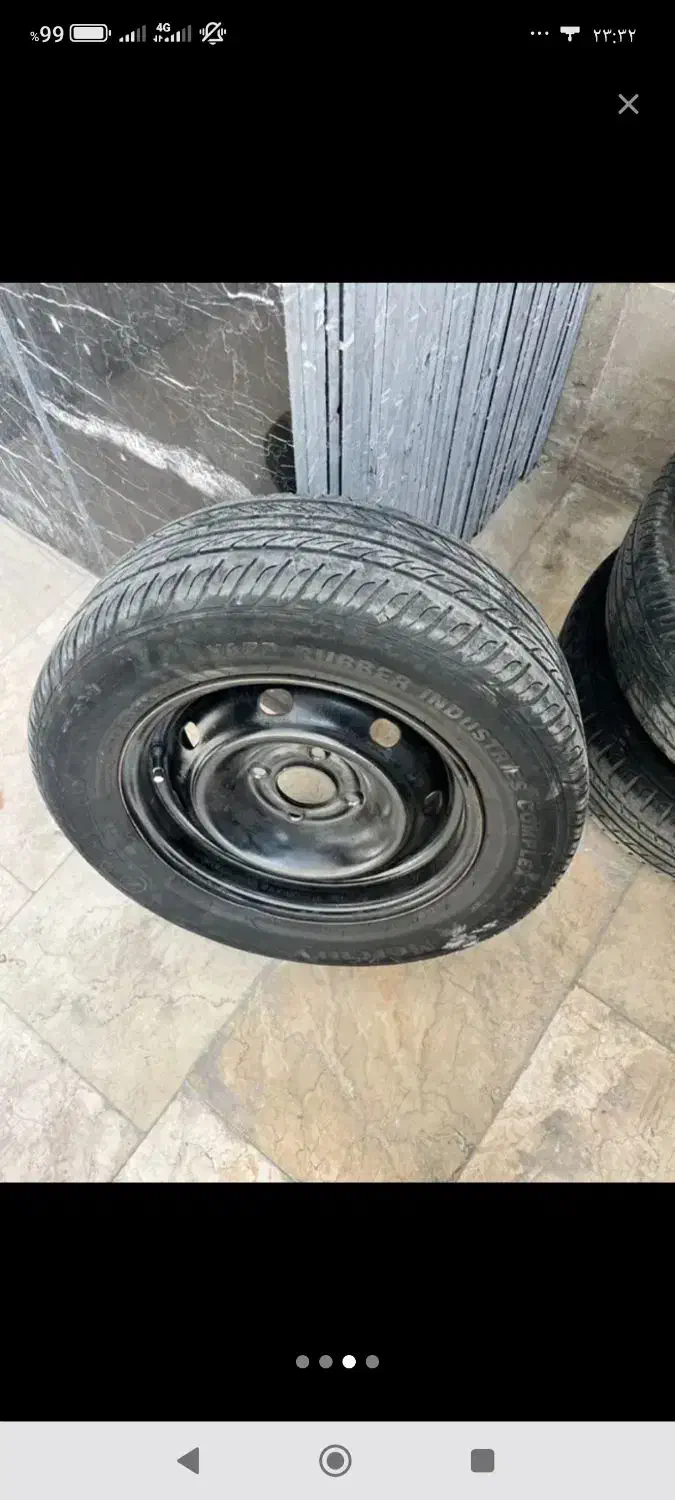 چهار عدد رینگ14 و لاستیک 205لاستیک60درصد سالم|قطعات یدکی و لوازم جانبی|خواف, |دیوار