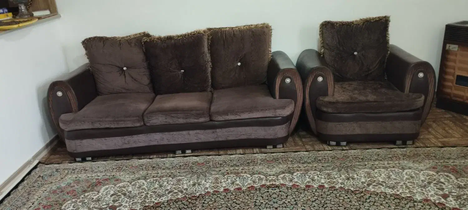 مبل ۷ نفره|مبلمان خانگی و میز عسلی|سلطانیه, |دیوار