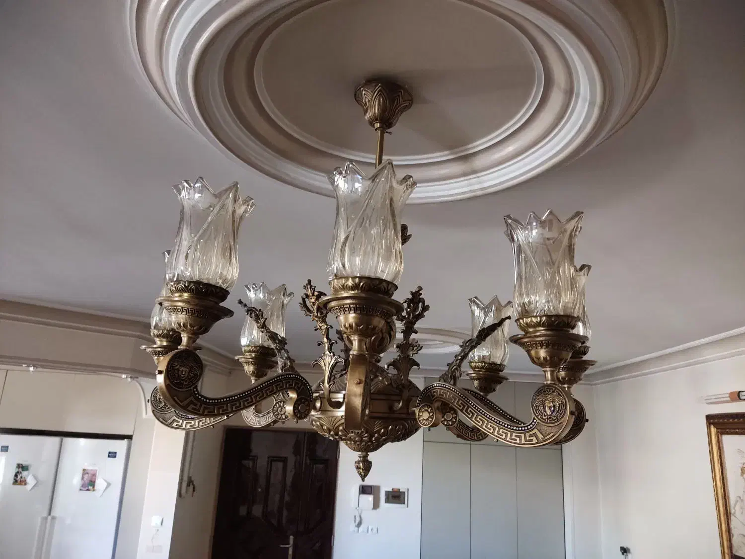 لوستر برنز|لوستر و چراغ آویز|محلات, |دیوار