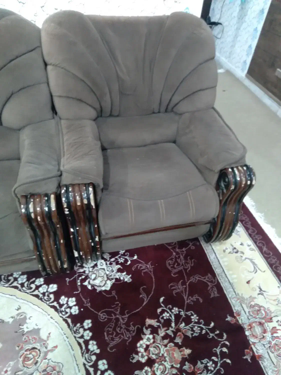 مبلمان کارکرده ۶ نفره مناسب برای منزل باغ و...|مبلمان خانگی و میز عسلی|فسا, |دیوار