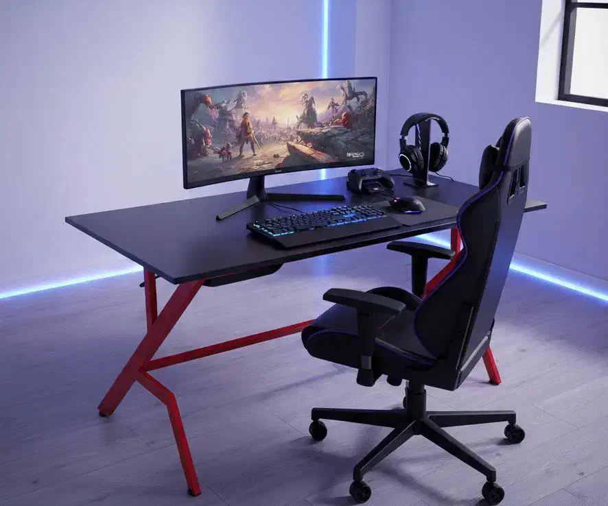 میز اداری فلزی مدرن/میز تحریر، گیم /میز صندلی|مبلمان اداری|ساوه, |دیوار