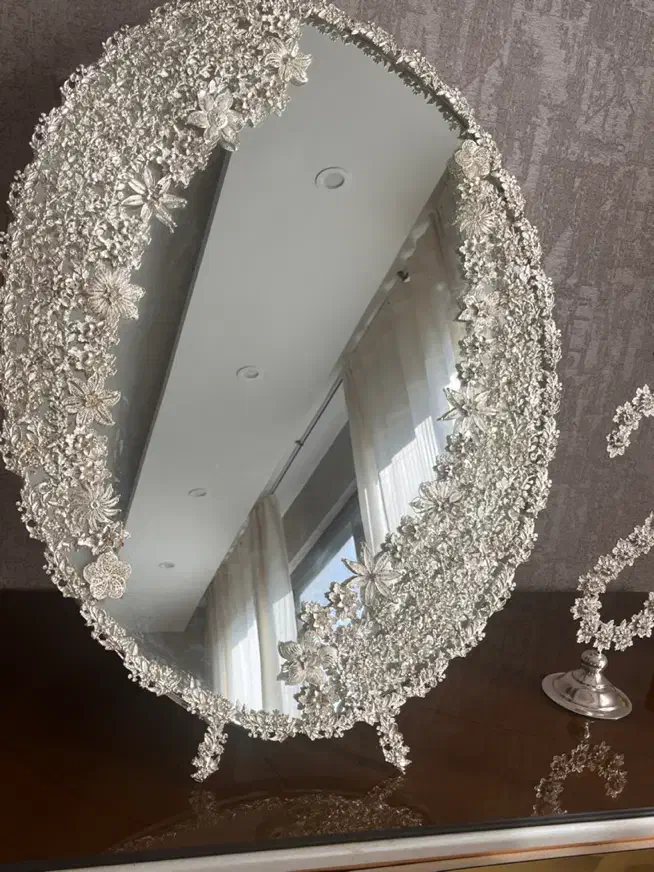 اینه وشمعدان شیک مناسب عروس|صنایع دستی و سایر لوازم تزئینی|اصفهان, بهارانچی|دیوار