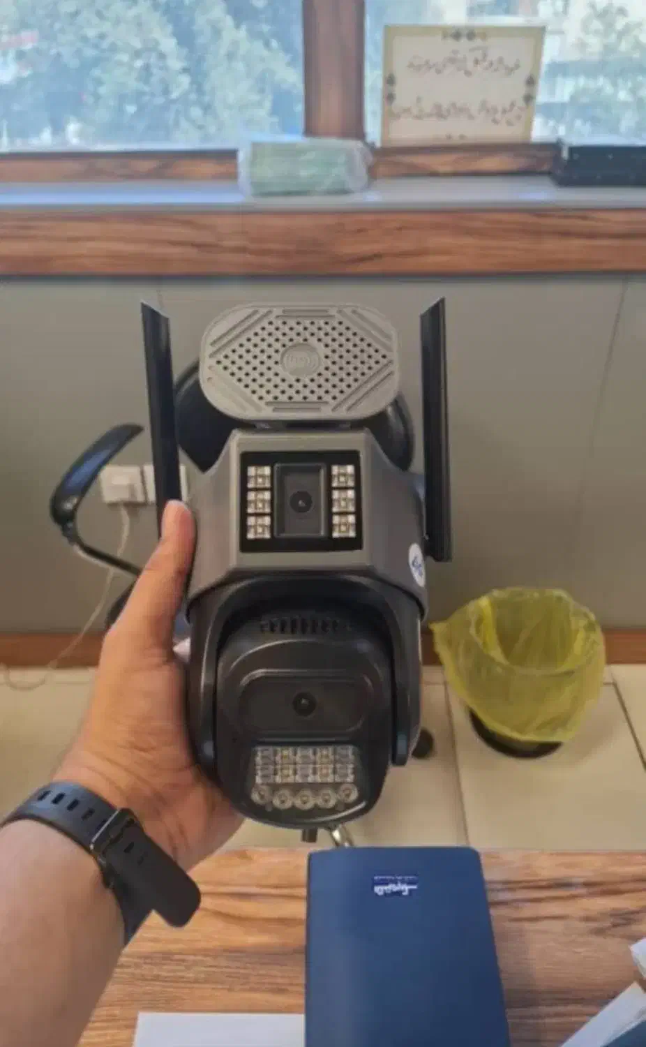 دوربین سیم کارتی دو لنز و تک لنز چرخشی|دوربین مداربسته|یاسوج, |دیوار