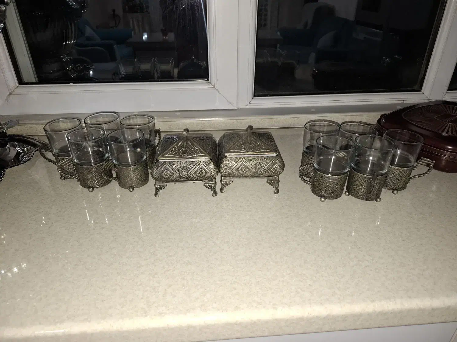 استکان و قندان|ظروف سرو و پذیرایی|شهریار, کهنز|دیوار