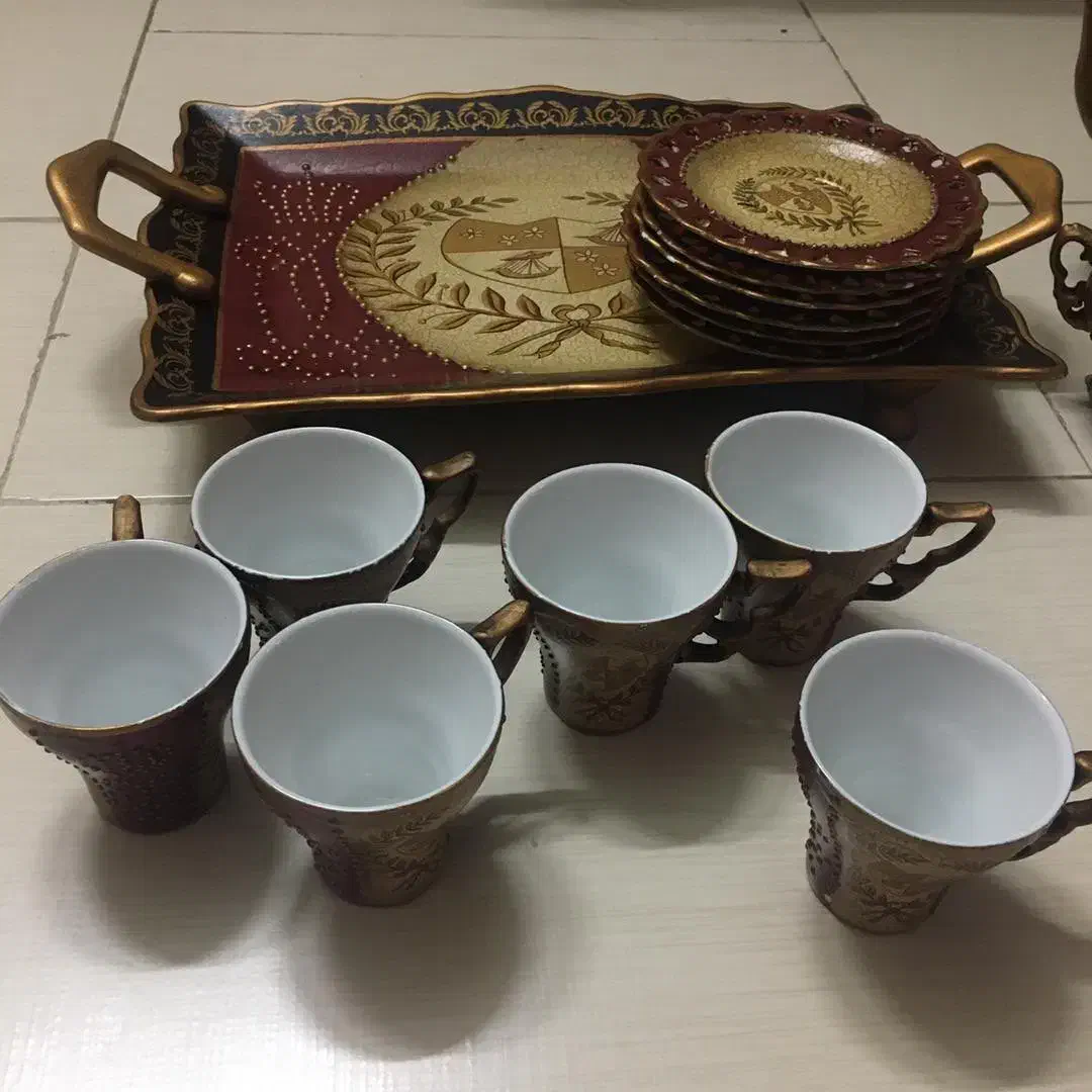 سرویس قهوه خوری چینی قدیمی|ظروف سرو و پذیرایی|تهران, شهرک گلها|دیوار