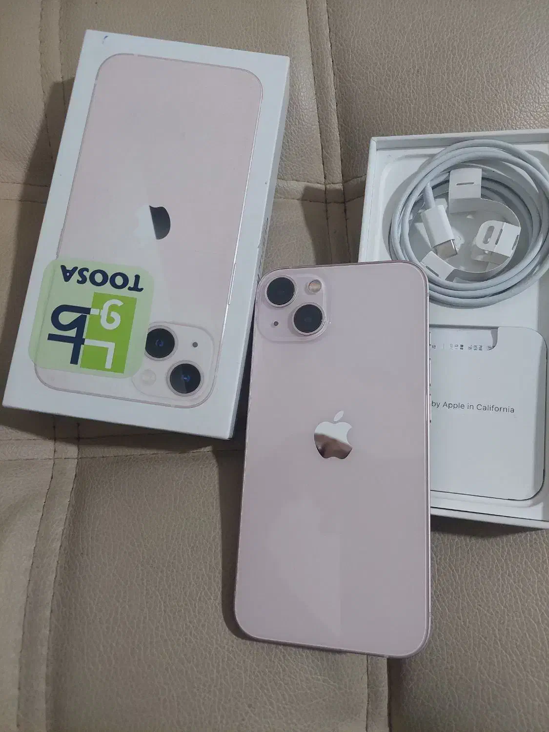 آیفون ۱۳ دوسیم cha حافظه ۱۲۸ رنگ پینک|موبایل|تبریز, |دیوار