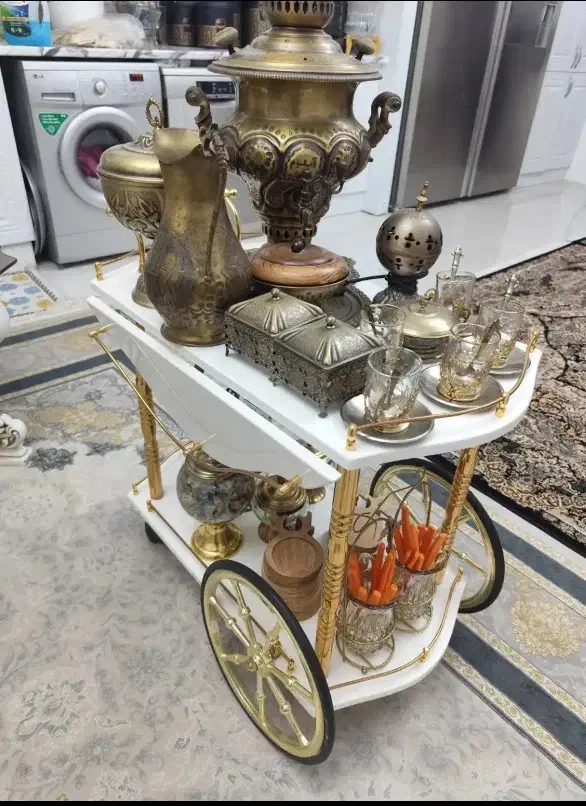 میز بار سفید طلایی|مبلمان خانگی و میز عسلی|قزوین, |دیوار