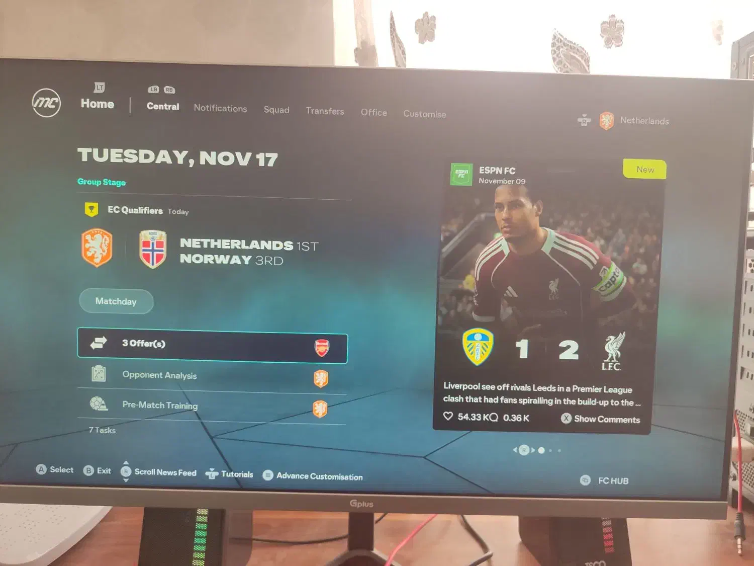 مانیتور جی پلاس ۲۲ اینچ|قطعات و لوازم جانبی رایانه|میاندوآب, |دیوار