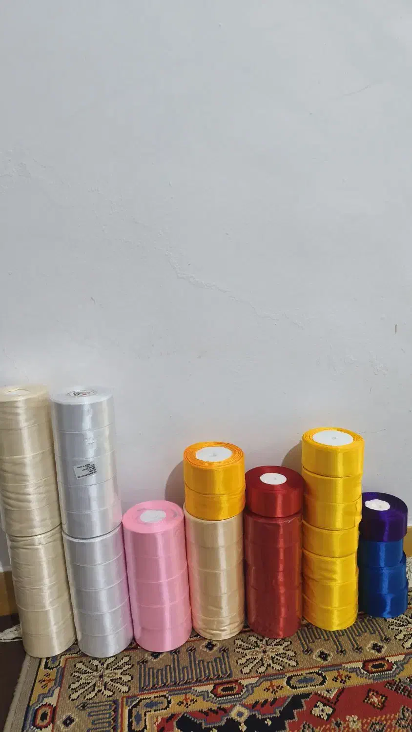 روبان ساتن ۴سانتی ۳۶یاردی|لوازم خیاطی و بافتنی|رباطکریم, رباطکریم|دیوار