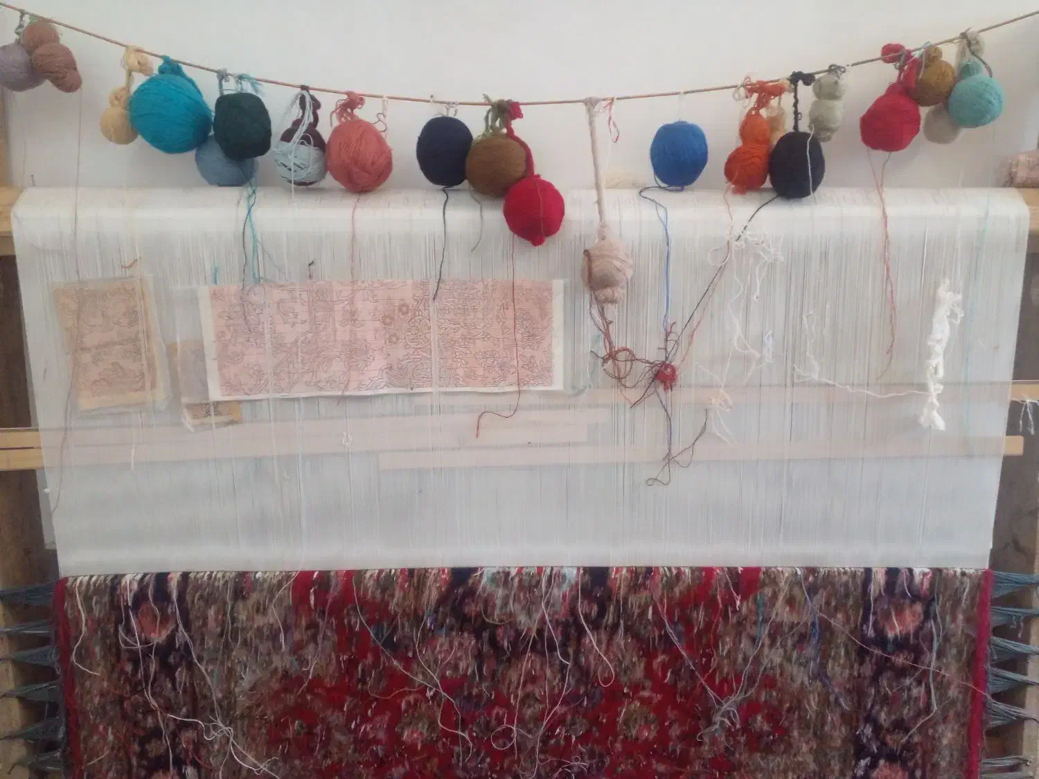 فرش دست بافت 50 رج|فرش|خسروشاه, |دیوار