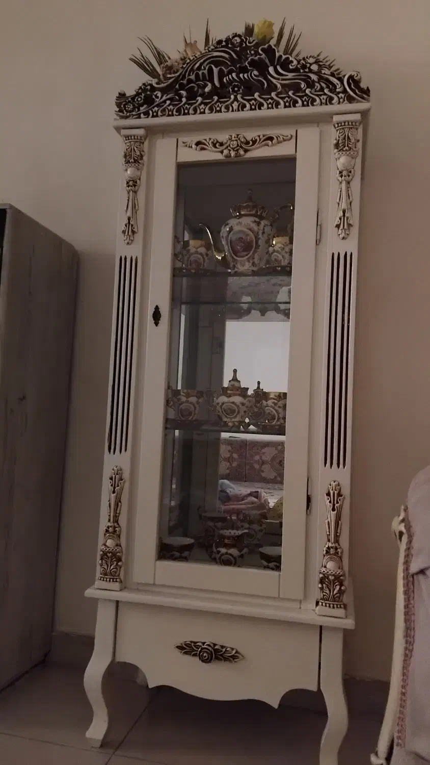 ویترین رنگ شیری سفید|بوفه، ویترین، کنسول|پاکدشت, حصار امیر|دیوار