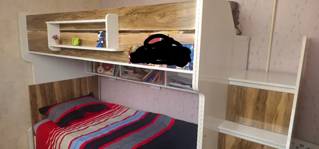 تختخواب کودک وتوجوان دوطبقه|تخت و سرویس خواب|تبریز, |دیوار