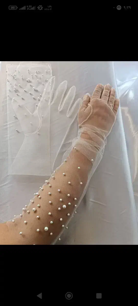 دستکش تور مجلسی عروس|لباس|تهران, شمشیری|دیوار