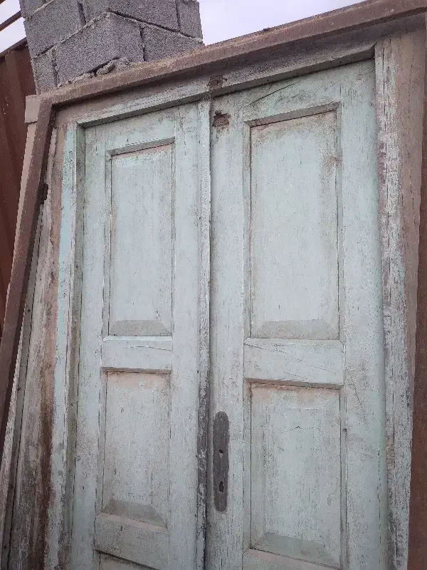 در و پنجره چوبی قدیمی|مصالح و تجهیزات ساختمان|طبقده, |دیوار