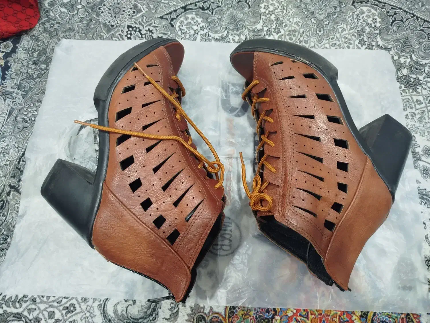 کفش چرمی نو|کیف، کفش، کمربند|شوشتر, |دیوار
