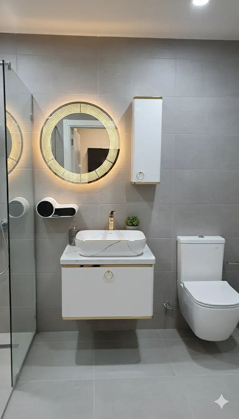 ست های مدرن روشویی PVC در طرح های مختلف|لوازم سرویس بهداشتی|بروجرد, |دیوار