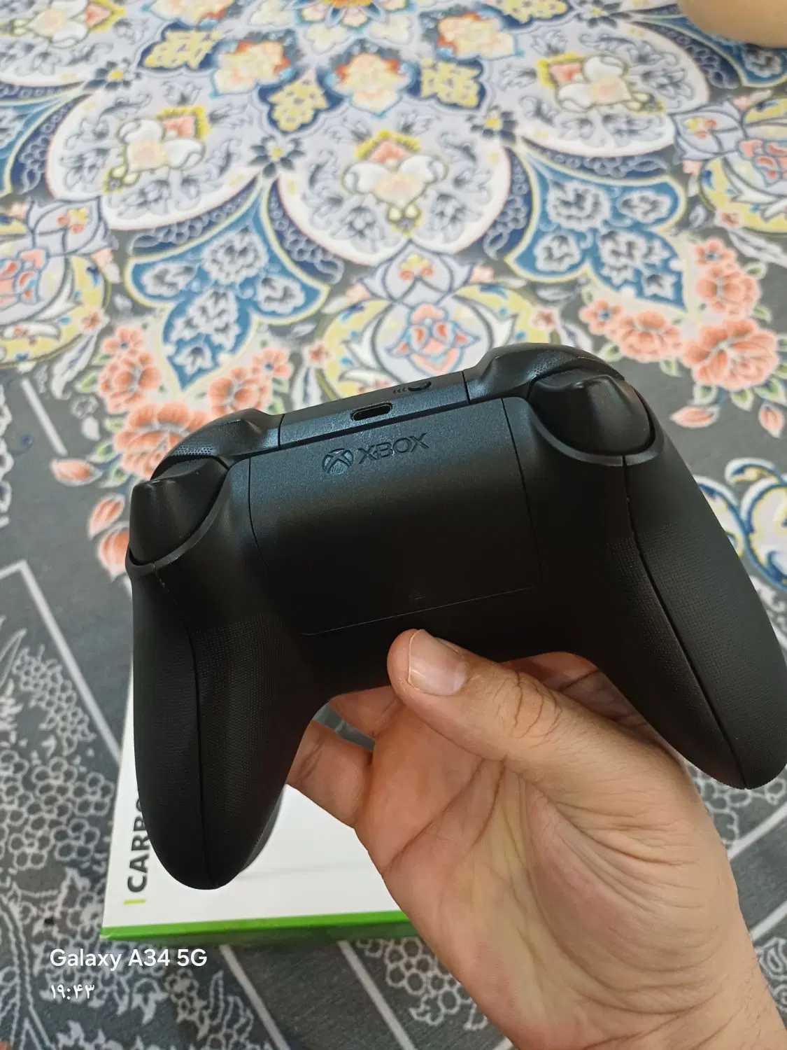 دسته اصل xbox carbon black با باتری قابل شارژ|کنسول، بازی ویدئویی و آنلاین|اصفهان, رهنان|دیوار