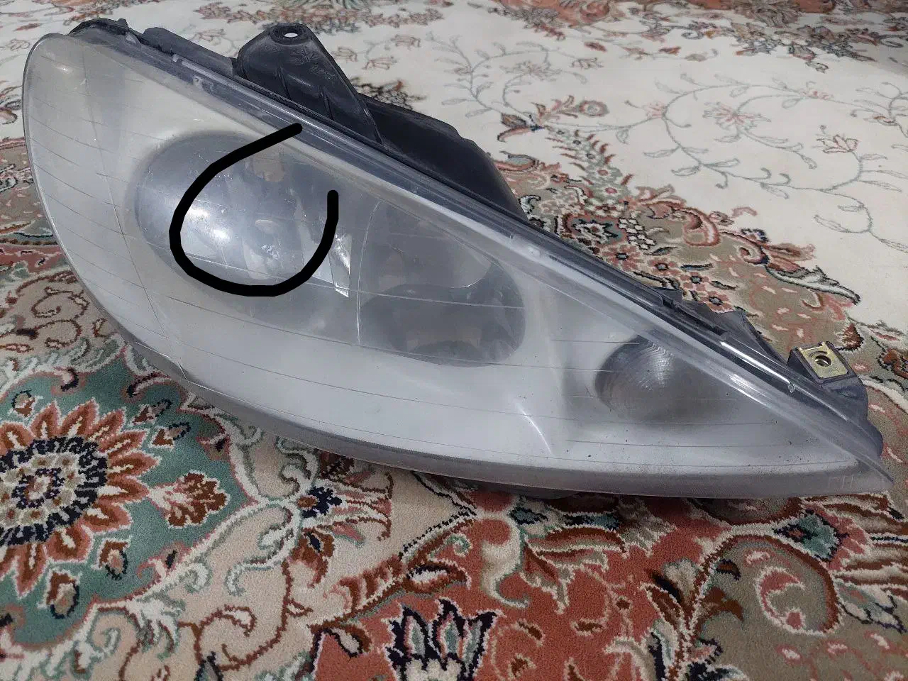 کاسه چراغ جلو 206|قطعات یدکی و لوازم جانبی|ری, شهادت|دیوار