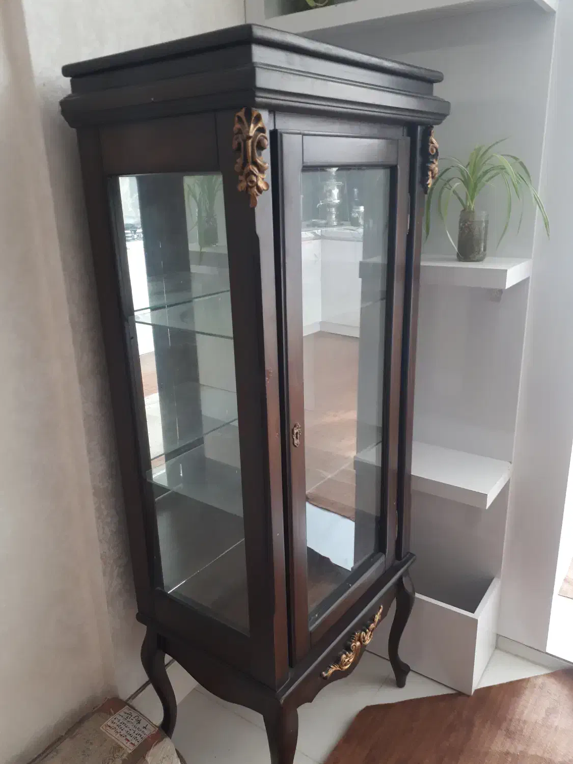 گنجه ( ویترین ) تمام چوب|بوفه، ویترین، کنسول|مشهد, الهیه|دیوار