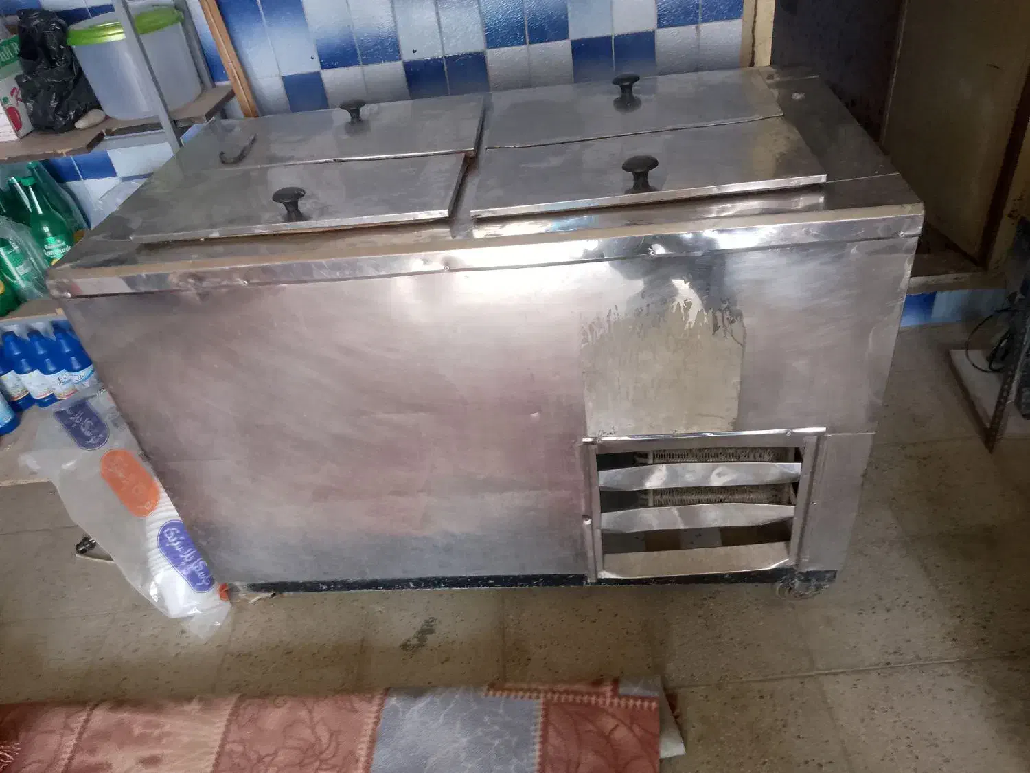 یخچا ل فریزرچهاردرب استیل|فروشگاه و مغازه|پلدختر, |دیوار