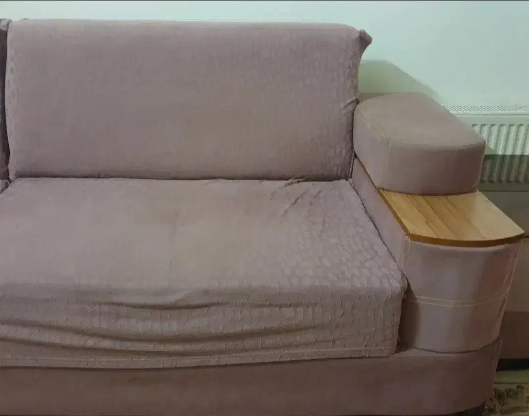 مبل نیم ست مخصوص کافه و... صورتی|مبلمان خانگی و میز عسلی|قم, پردیسان|دیوار