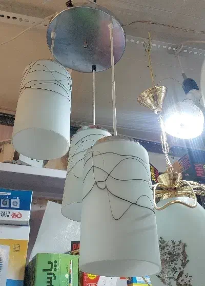 لوستر کوتاه بلند|لوستر و چراغ آویز|تبریز, |دیوار