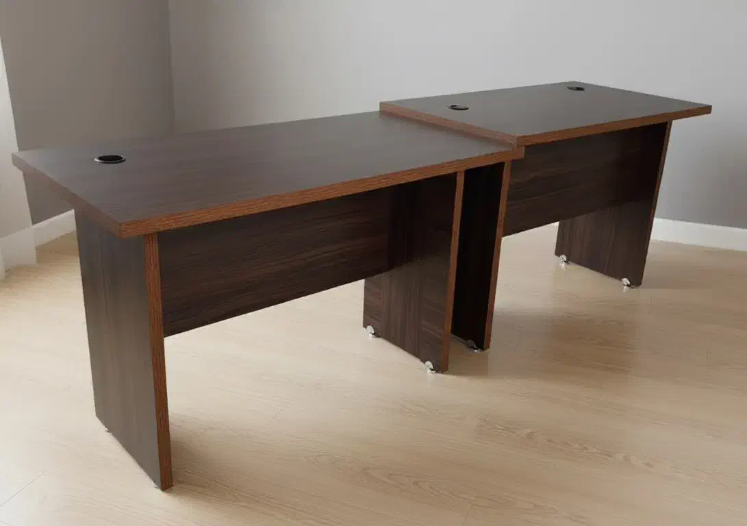 میز اداری MDF در حد نو بدون کشو|دفتر کار|شیراز, ریشمک|دیوار