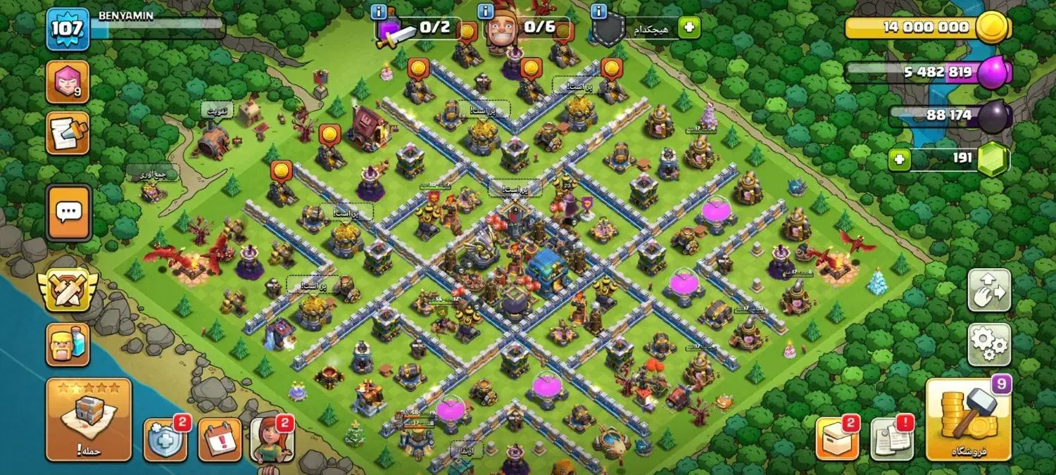 اکانت کلش تان 12|کنسول، بازی ویدئویی و آنلاین|همدان, |دیوار