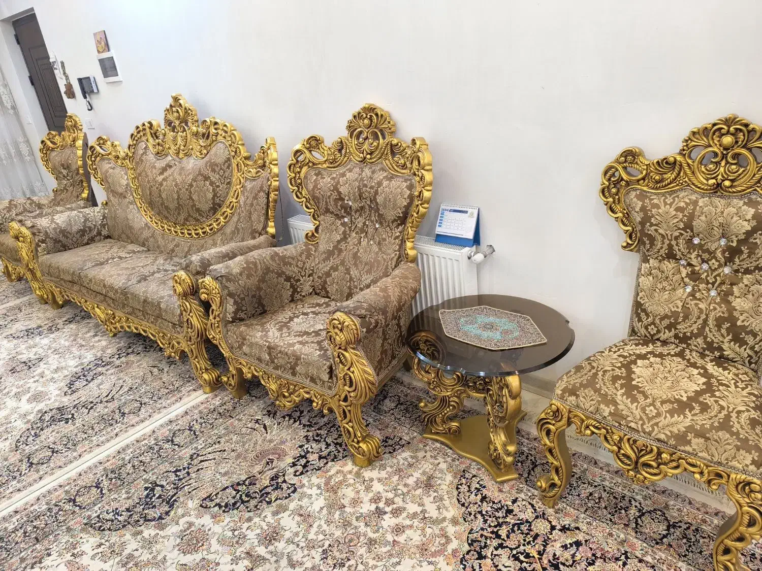 مبل سلطنتی ۹نفره|مبلمان خانگی و میز عسلی|تهران, سجاد|دیوار