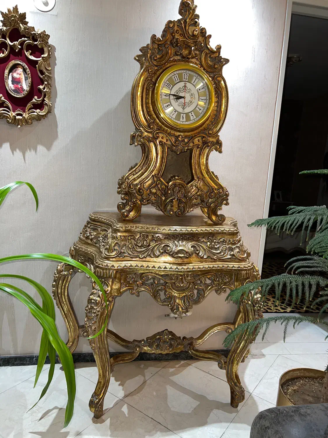 ساعت کنسول|بوفه، ویترین، کنسول|پاکدشت, پاکدشت (مامازند)|دیوار