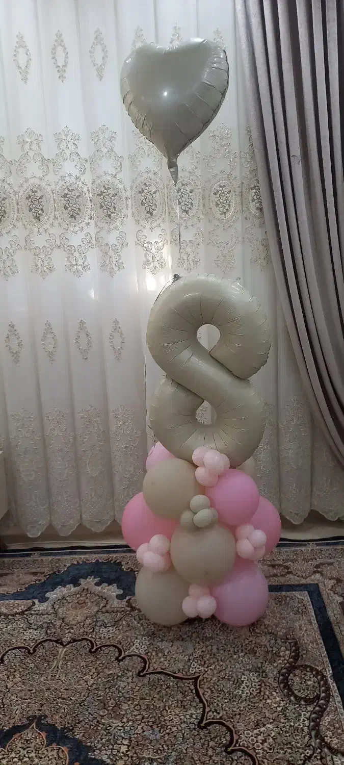 بادکنک آماده برای تولد ۸ سالگی ،تم تولد آنا السا|اسباب و اثاث بچه|کمیجان, |دیوار