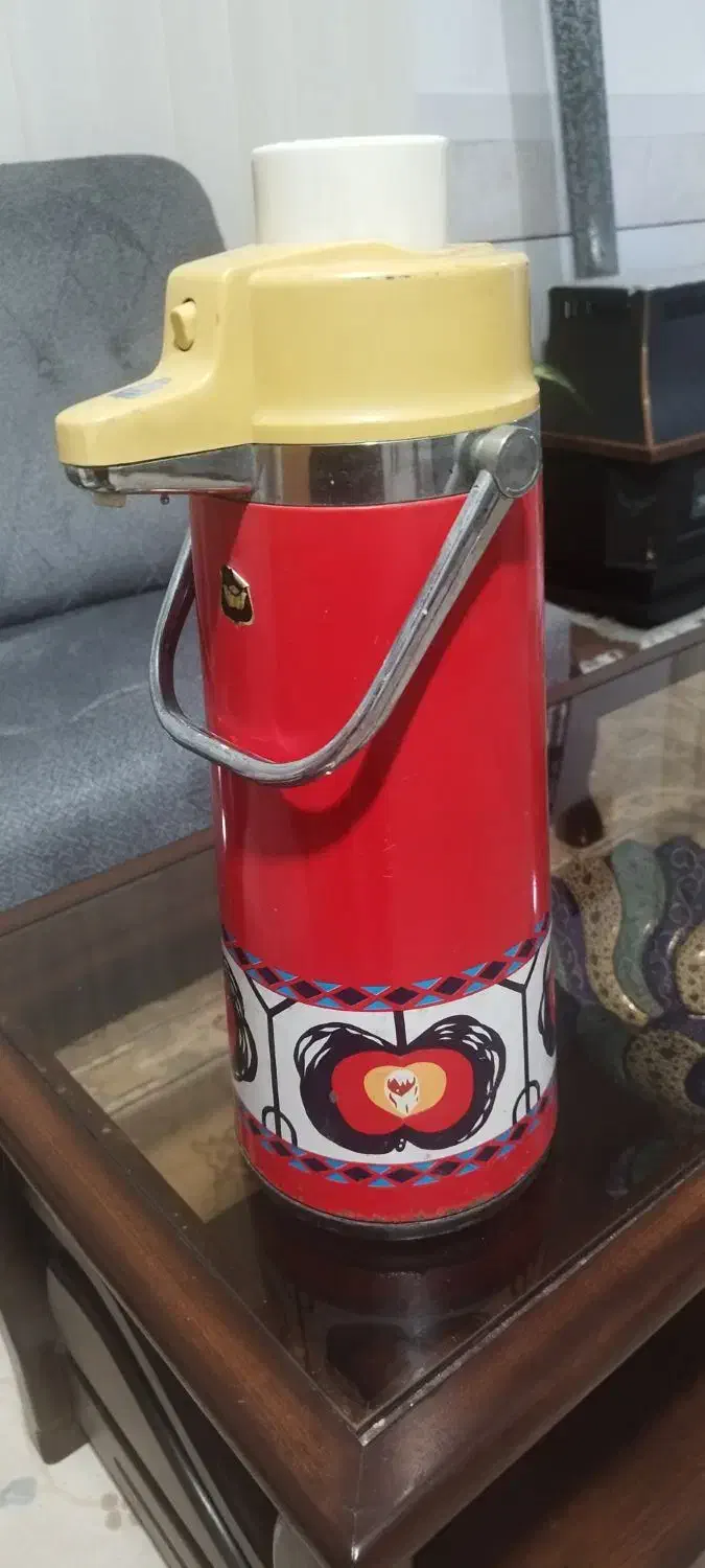 فلاسک ژاپنی قدیمی|قوری، کتری، قهوه‌ساز دستی|فولادشهر, B8|دیوار