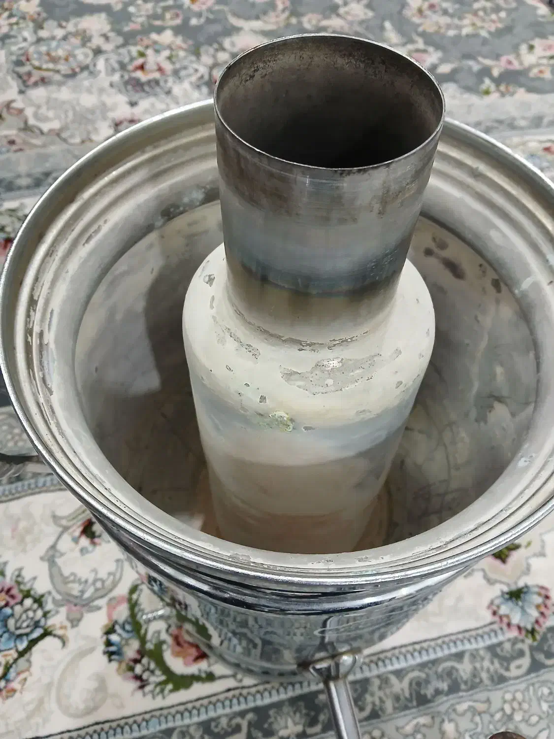 سماور ۱۵ لیتری کاملا سالم.|سماور، چایساز، قهوهساز|آران و بیدگل, |دیوار