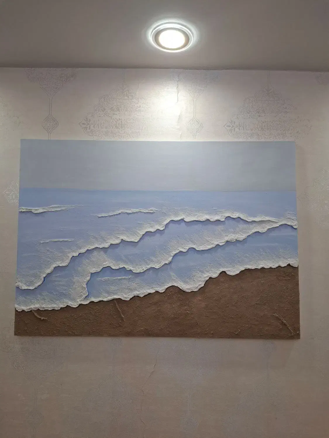 تابلو رنگ روغن برجسته (آرامش هنر) پرطرفدار|تابلو، نقاشی، عکس|اراک, |دیوار