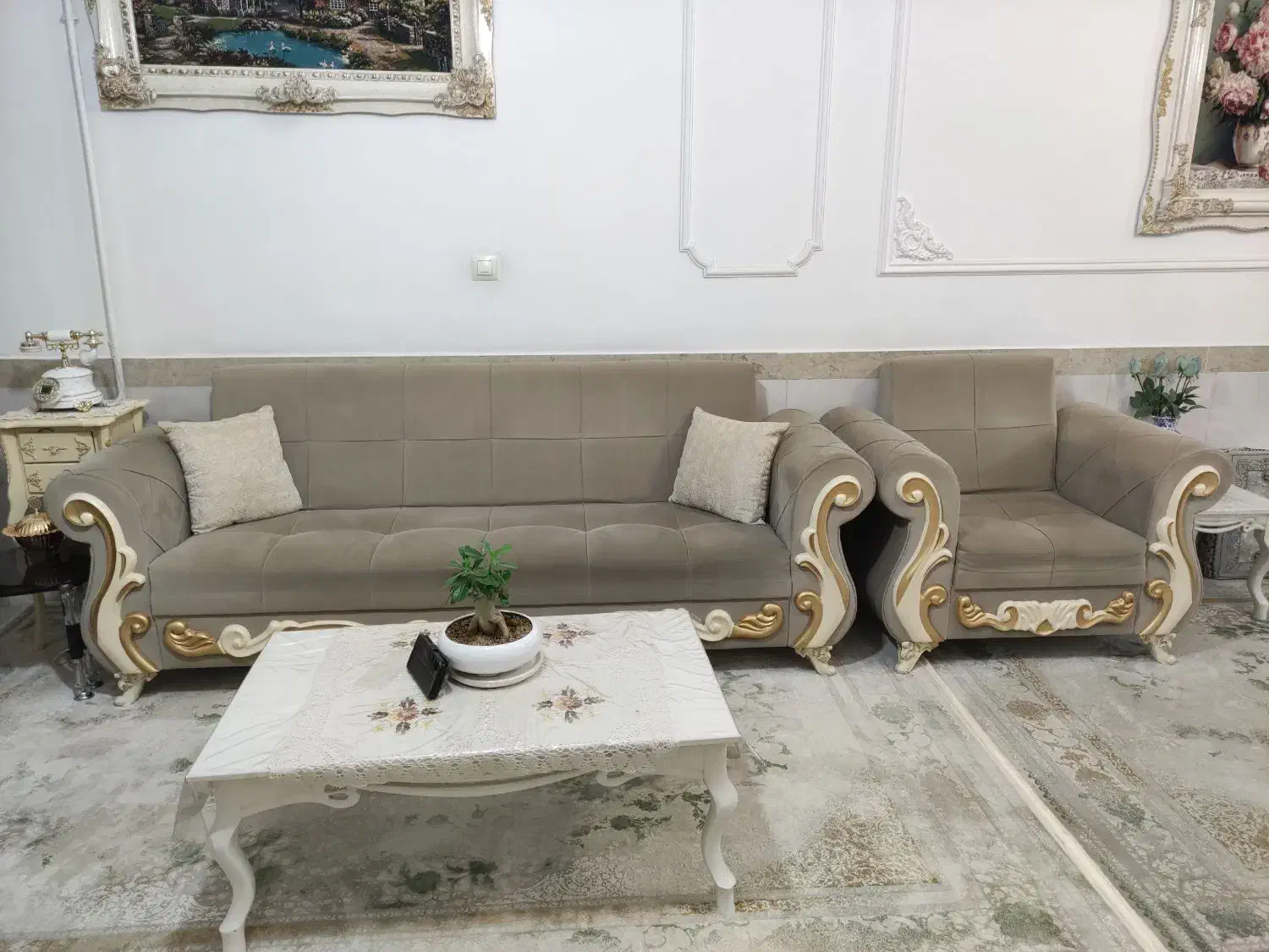 مبل 7 نفره|مبلمان خانگی و میز عسلی|سنندج, |دیوار