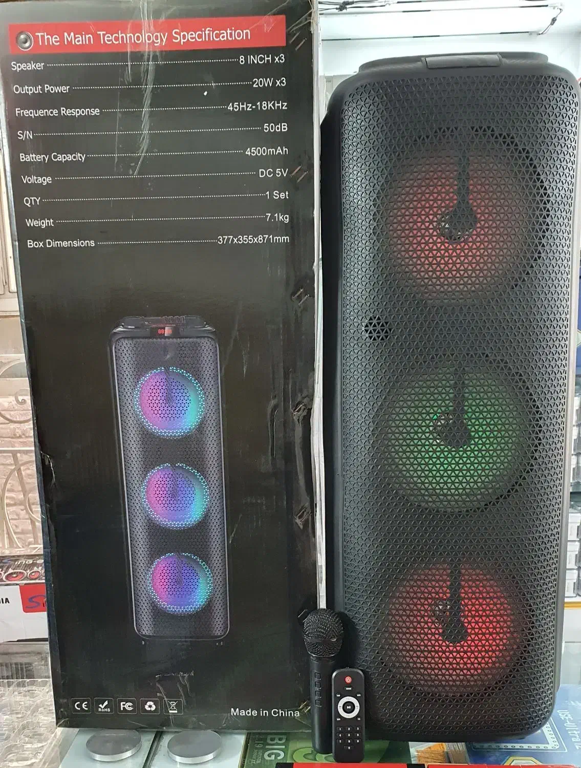 اسپیکر بلوتوثی قابل حمل ZQS-8303|پخش‌کننده همراه|تهران, شیخ هادی|دیوار