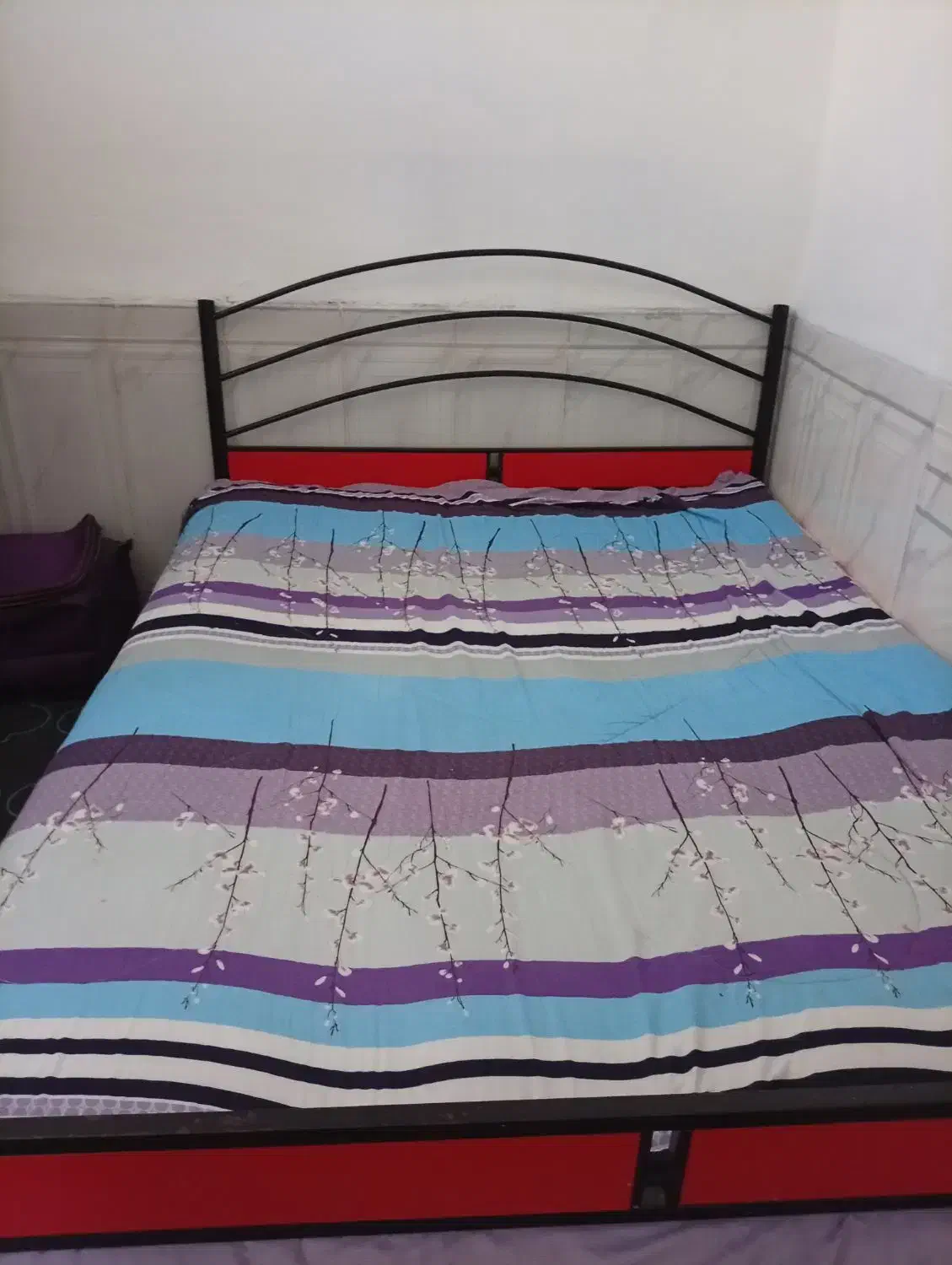 تخت فرفوژه دونفره|تخت و سرویس خواب|علی‌آباد کتول, |دیوار