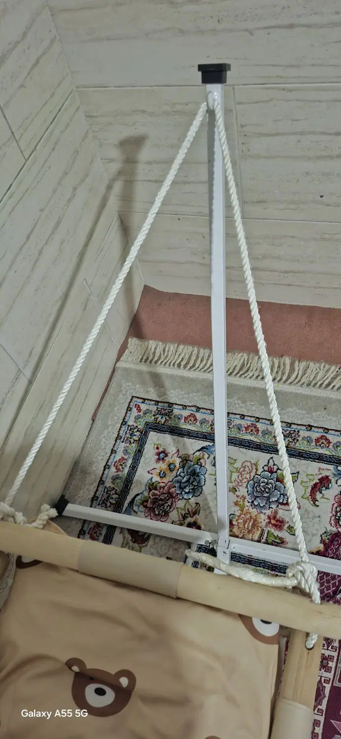 گهواره ننویی جنس خوبه رنگی مدل زبیاست|تخت و صندلی بچه|تهران, پردیسان|دیوار