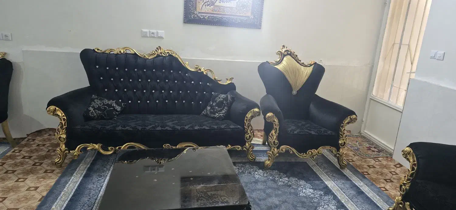 یه دست مبل ۹نفر سلطنتی نو|مبلمان خانگی و میز عسلی|سبزوار, هویزه|دیوار