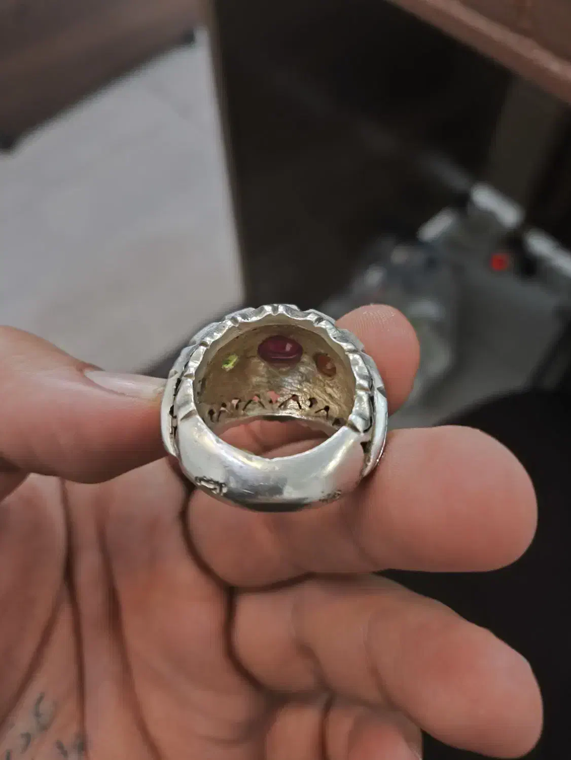 انگشتر نقره وزن سنگین|جواهرات|قم, زینبیه|دیوار