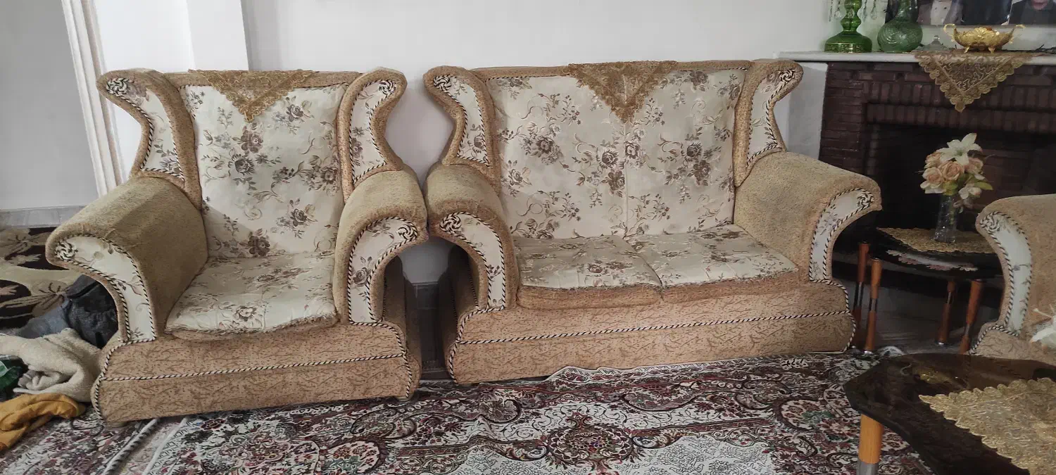 مبل راحتی ۷ نفره|مبلمان خانگی و میز عسلی|قزوین, |دیوار