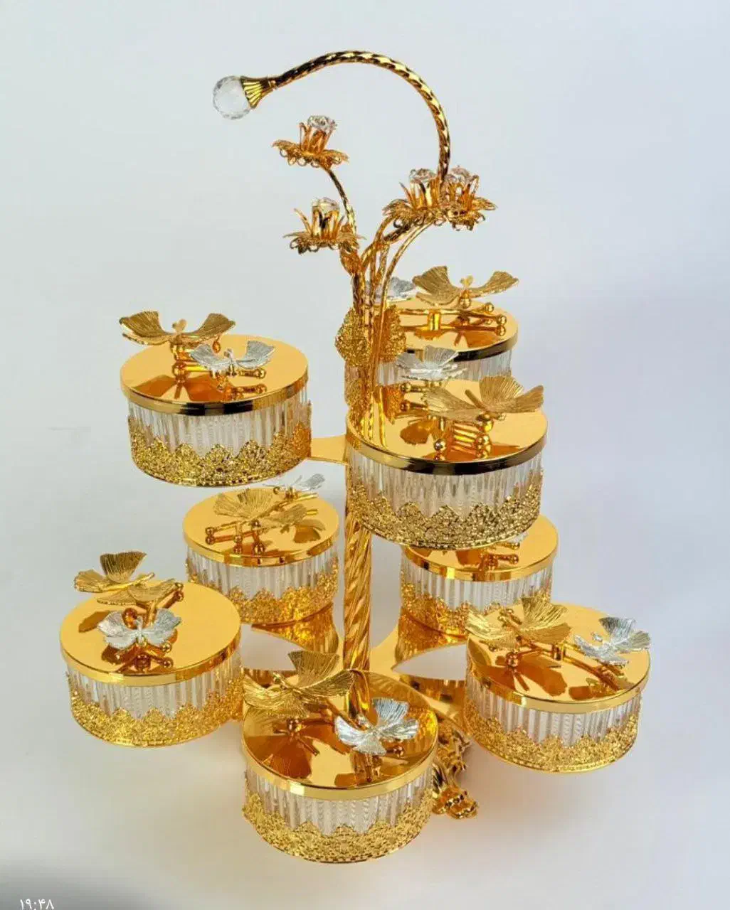 ظرف اماراتی اردو دوطبقه هشت خونه وارداتی آبطلا|ظروف سرو و پذیرایی|مشهد, سلام|دیوار