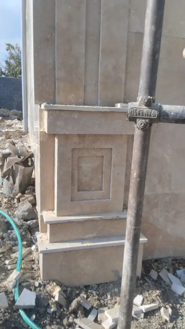 سنگ کاری نما اسلب نرده باربیکیو با کیفیت|خدمات پیشه و مهارت|گلبهار, شهر جدید گلبهار|دیوار