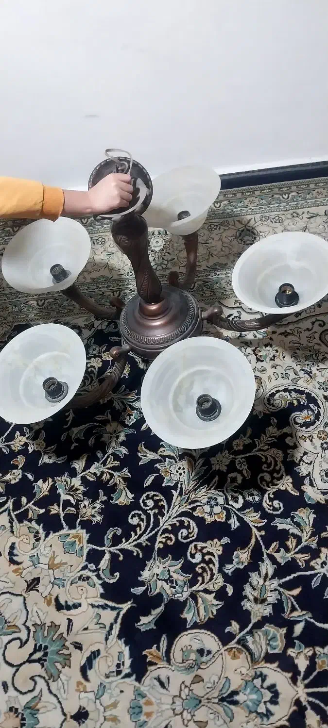 لوستر برنجی|لوستر و چراغ آویز|کرج, فاز ۱ مهرشهر|دیوار